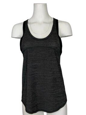 Lululemon On Track Singlet Tank Top 4 Heathered Black
